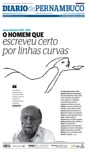 Balanço das capas do Diario de Pernambuco em dezembro