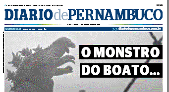 A capa do Diario vítima da greve dos PMs