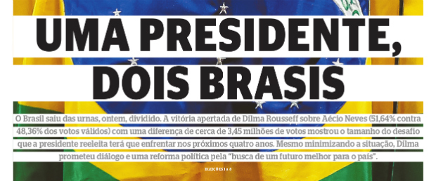 As eleições presidenciais nas capas do Diario