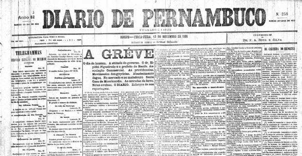 A primeira greve geral no Recife