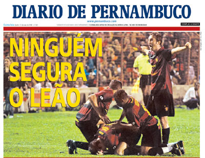 Capa do Diario em 22 de maio de 2008