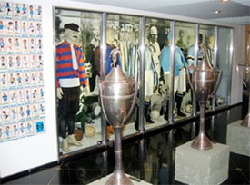 Museu do Grêmio. Um dos destaques é o troféu da Série B de 2005