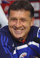 Gerardo Martino, técnico do Paraguai. Apesar de ser argentino