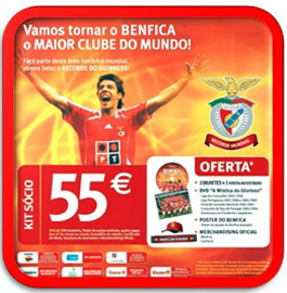 Campanha do Benfica para cadastrar mais sócios