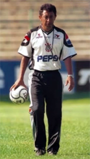 Lorival Santos durante a sua passagem no Corinthians, em 2000