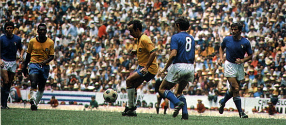 Brasil 4 x 1 Itália, na final da Copa do Mundo de 1970