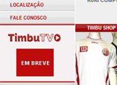 Tv Timbu ainda não tem link direto no site oficial do Náutico