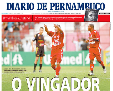 Capa do Diario em 24 de setembro de 2007