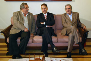 Silvio Guimarães, Eduardo Campos e Luiz Belluzzo