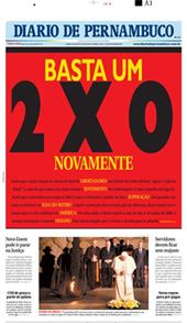 Capa do Diario em 12 de maio de 2009