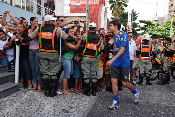 Seleção Brasileira treinando no Recife