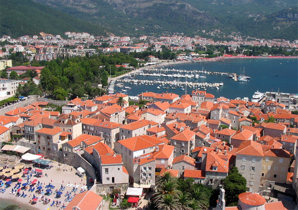 Budva, cidade de Montenegro