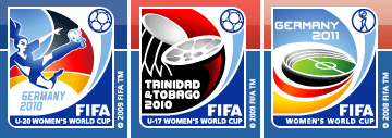 Logotipos das competições femininas da Fifa