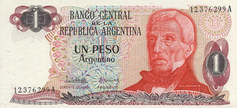 1 peso argentino