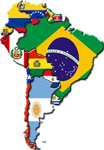 Mapa da América do Sul