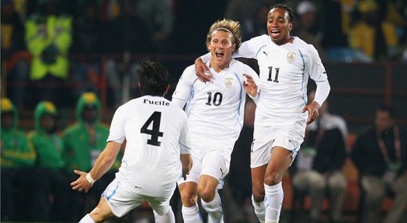 Copa do Mundo de 2010: Uruguai 3 x 0 África do Sul