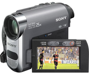 Câmera Mini DV. Sony/divulgação