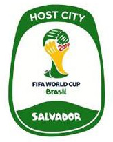 Logotipo oficial de Salvador para a Copa do Mundo de 2014. Crédito: Secretaria de Comunicação de Salvador