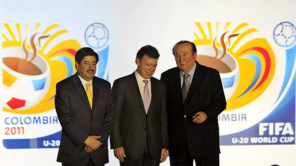 Logotipo oficial do Mundial Sub-20 de 2011, na Colômbia. Foto: Conmebol/divulgação