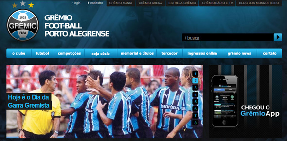 Batalha dos Aflitos no site do Grêmio