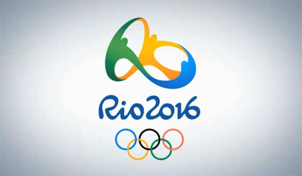Logotipo oficial da Olimpíada de 2016, no Rio de Janeiro