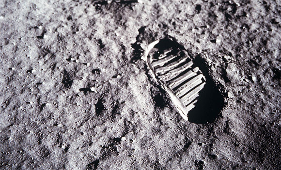 Passo de Neil Armstrong na Lua, em 1969