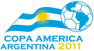 Primeira versão do logotipo da Copa América de 2011