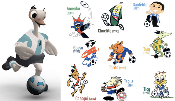 Mascotes da Copa América