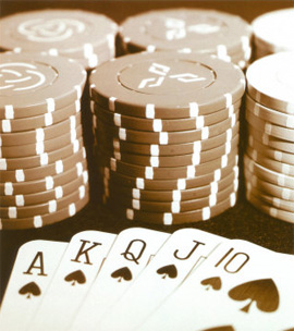 "All in" no pôquer...