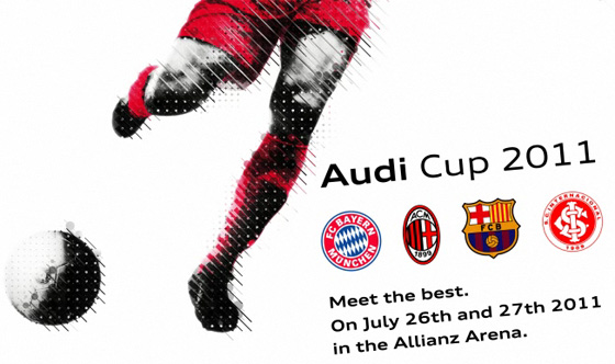 Copa Audi 2011, com os jogos Barcelona x Internacional e Bayern de Munique x Milan