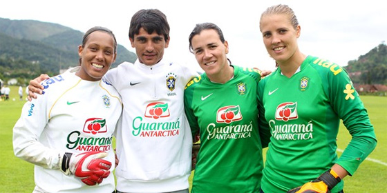 Bárbara, goleira pernambucana na Seleção Brasileira. Foto: CBF/divulgação