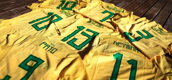 Copa América: numeração da Seleção Brasileira. Foto: CBF/divulgação
