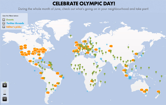Dia Olímpico em 2011. Crédito: COI/divulgação