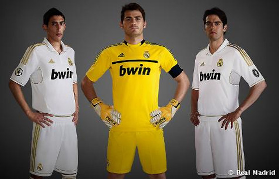 Camisa do Real Madrid para a temporada 2011/2012. Foto: Real Madrid/divulgação