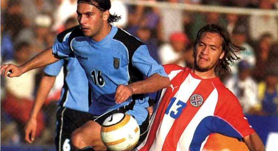 Copa América 2004: Uruguai 3x1 Paraguai. Foto: Conmebol/divulgação