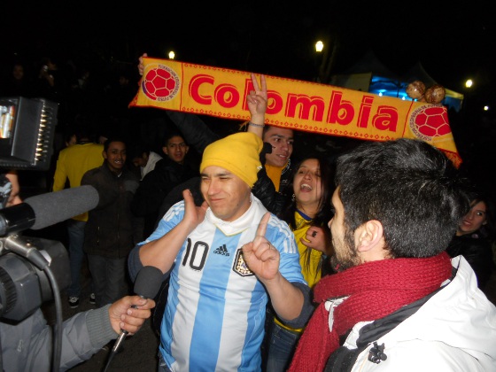 Copa América 2011: Argentina 0x0 Colômbia, na Fan Fest de Buenos Aires. Foto: Cassio Zirpoli/Diario de Pernambuco