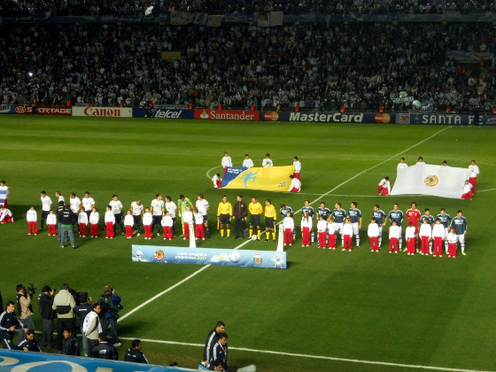Copa América 2011: Argentina x Uruguai. Foto: Cassio Zirpoli/Diario de Pernambuco
