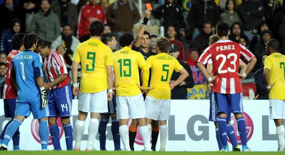 Copa América 2011: Brasil 0x0 Paraguai, com classificação paraguaia nos pênaltis. Foto: AFA/divulgação