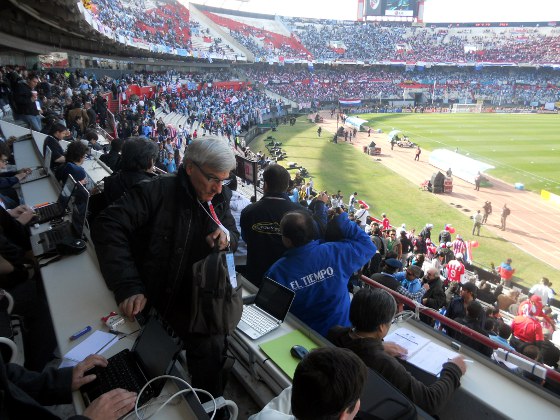 Copa América 2011: Uruguai x Paraguai. Foto: Cassio Zirpoli/Diario de Pernambuco
