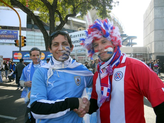 Copa América 2011: Uruguai x Paraguai. Foto: Cassio Zirpoli/Diario de Pernambuco