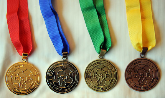 Medalhas oficiais da Copa América 2011. Foto: Conmebol/divulgação