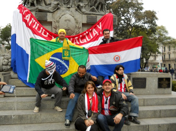 Brasil x Paraguai em Córdoba, para a Copa América 2011. Foto: Cassio Zirpoli/Diario de Pernambuco