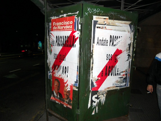 Protesto do River Plate na Avenida Santa Fé. Foto: Cassio Zirpoli