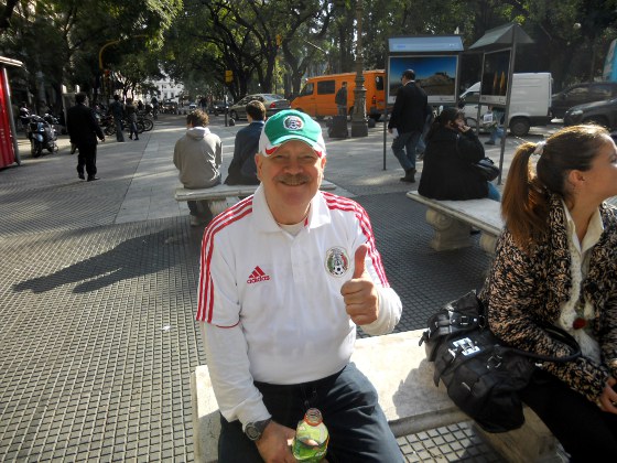 Torcedor mexicano em Buenos Aires durante a Copa América 2011. Foto: Cassio Zirpoli/Diario de Pernambuco