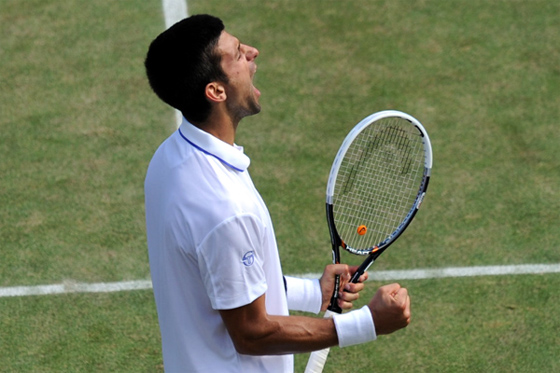 Nova Djokovic avança para a final do Grand Slam de Wimbledon, em 2011. Foto: Wimbledon/divulgação
