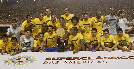 Superclássico das Américas: Brasil 2 x 0 Argentina. Foto: CBF/divulgação