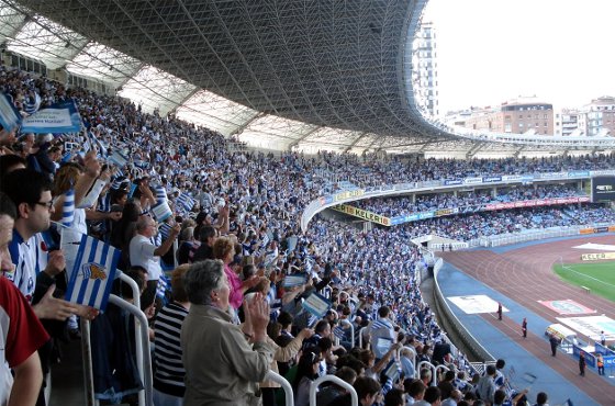 Estádio Anoeta, em San Sebastian, Espanha