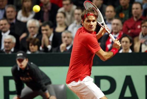 Copa Davis 2012: Roger Federer. Crédito: Davis Cup/divulgação