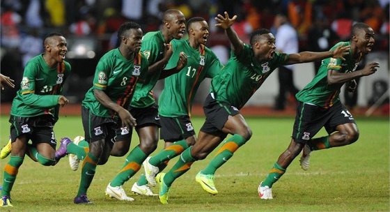 Zâmbia, campeão da Copa da África de 2012. Crédito: Fifa/divulgação