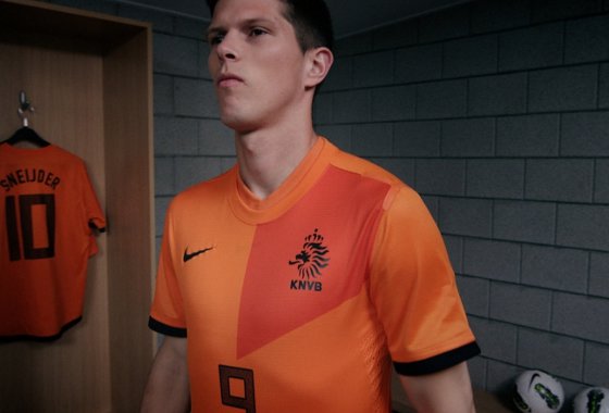 Camisa oficial da Holanda para a Eurocopa 2012. Foto: Nike/divulgação